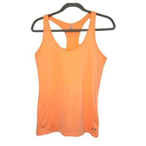Under Armour Peach Racerback Tank Top Size Small